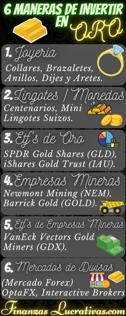 6 Formas de Como Invertir en Oro - Finanzas Lucrativas